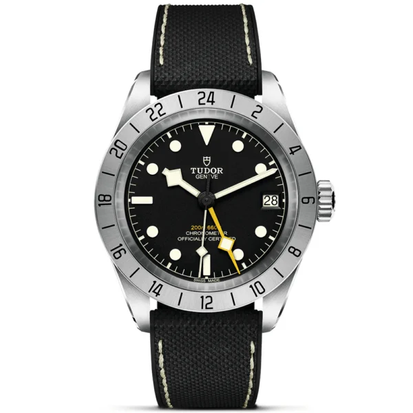 TUDOR Black Bay Pro 39mm Steel Automatic Hybrid Rubber Strap Watch M79470-0003