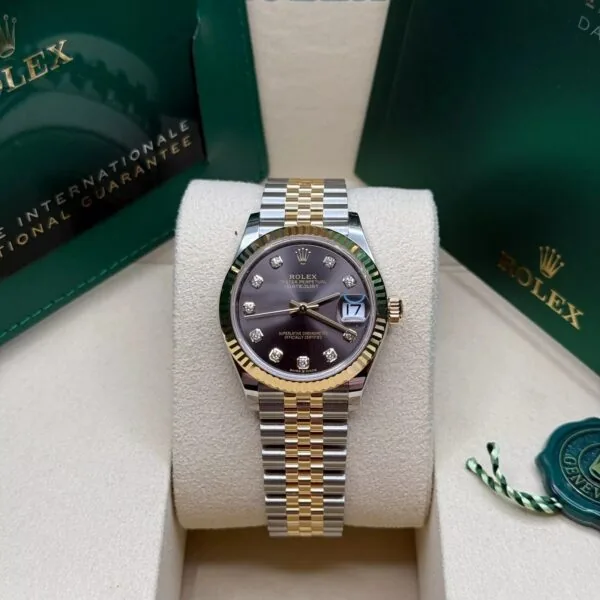 RLX Datejust m278273-0021/0022 31mm Dark Grey Dial Stainless Steel and Yellow Gold Oyster Watch