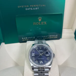 RLX Datejust 36mm 126284 Aubergine Dial Jubilee Bracelet