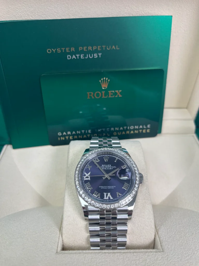 RLX Datejust 36mm 126284 Aubergine Dial Jubilee Bracelet