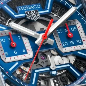TAG Heuer Monaco Chronograph 39mm Mens Watch Titanium Blue CBL2182.FT6235