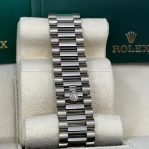 RLX Day-Date "President" 40mm Platinum Blue Roman Ombre Dial - 228236