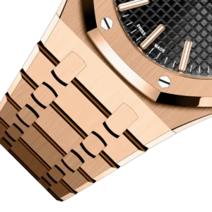 A&P ROYAL OAK Pink Gold Black Dial 41mm