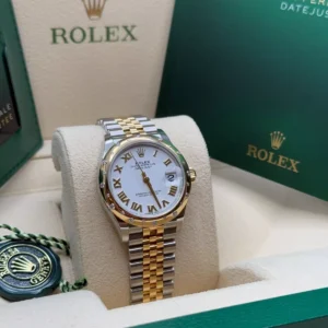 RLX Datejust m278343-0001/0002 White Dial Yellow Rolesor Oyster Watch