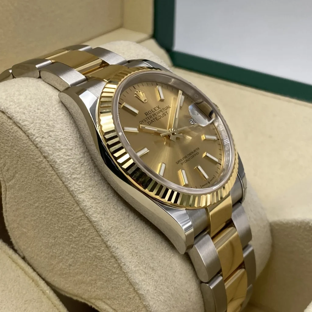 RLX Datejust 36mm 126233 Champagne Dial Jubilee Bracelet Watch