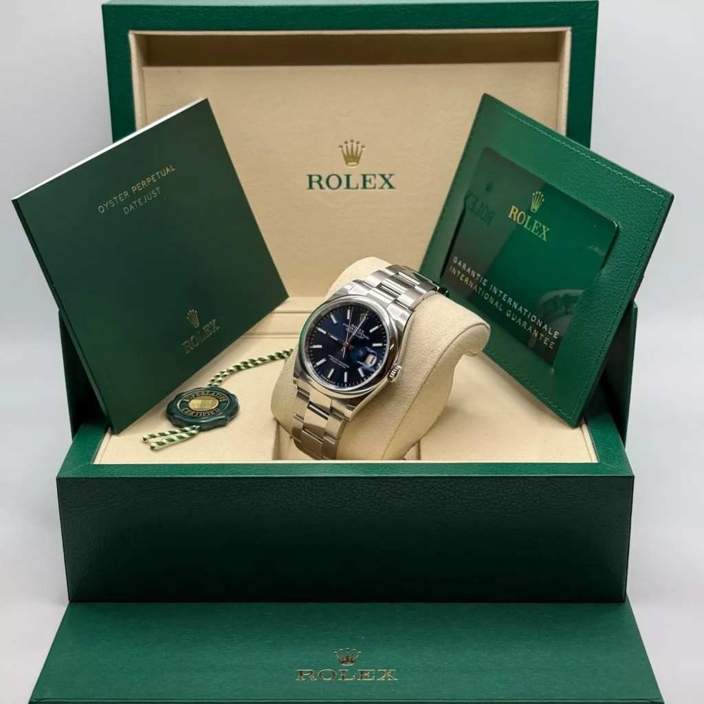 RLX Datejust 36mm 126200 Stainless Steel Blue Dial Oyster Watch