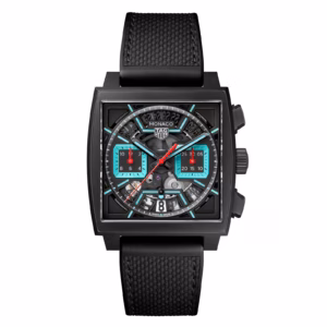 TAG Heuer Monaco Chronograph 39mm Mens Watch Titanium Turqouise CBL2184.FT6236