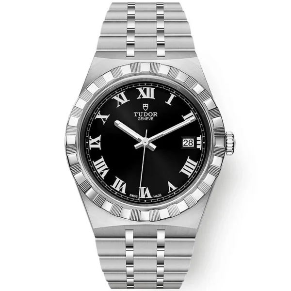 TUDOR Royal 38mm Black Roman Dial Automatic Bracelet Watch M28500-0003