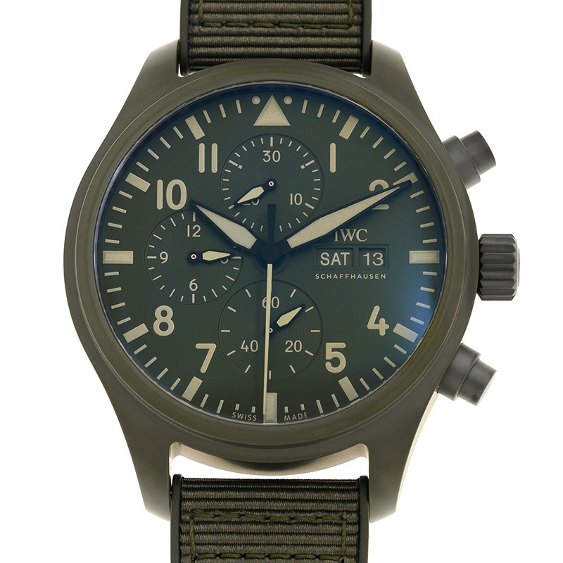 【Top replica】IWC-Pilot's Watch Chronograph TOP GUN "Woodland" (IW389106)