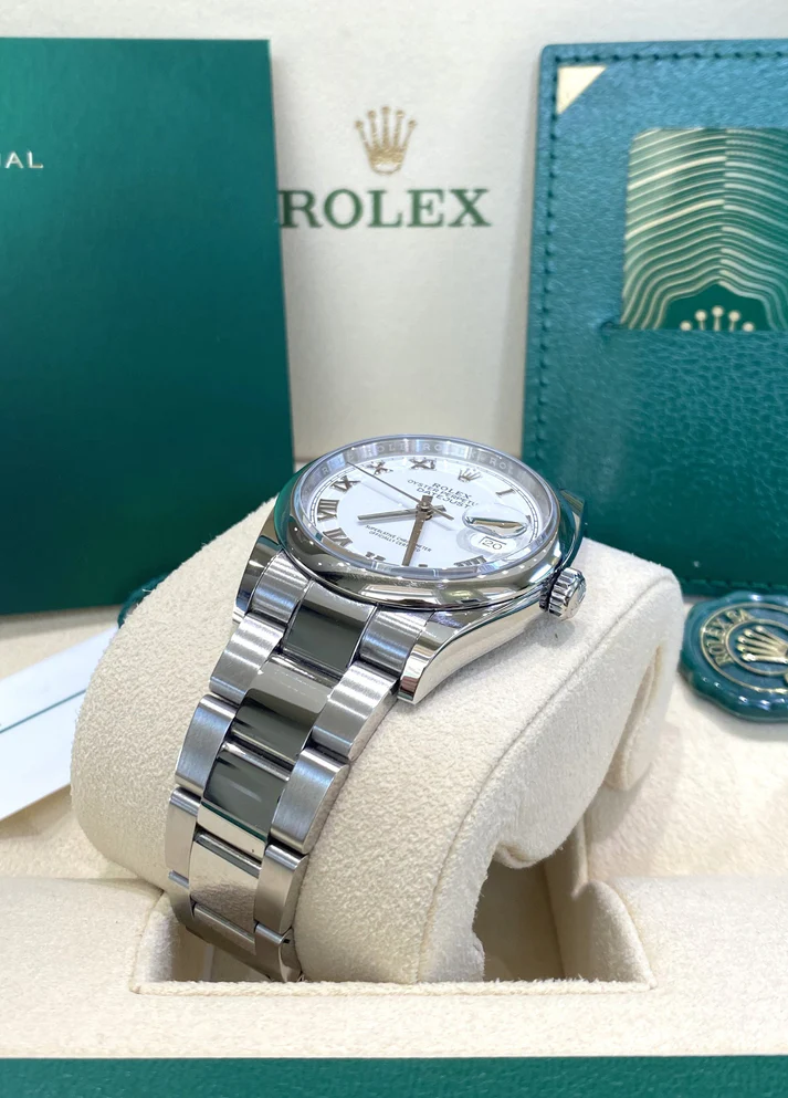 RLX Datejust 36mm 126200 Stainless Steel White Roman Dial Oyster