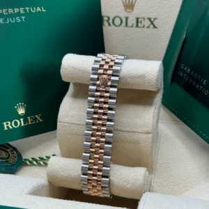 RLX Datejust m278271-0031/0032 Silver Floral Motif 31mm Dial Oyster Bracelet Watch