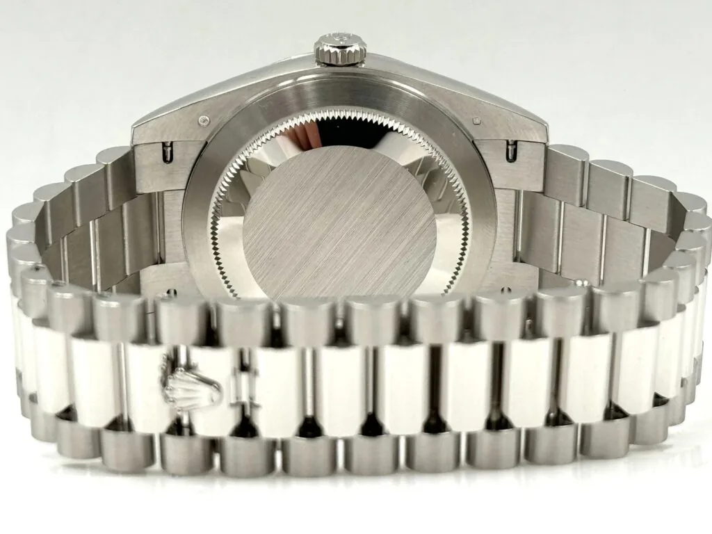 RLX Day-Date "President" 40mm Platinum Green Olive Roman Dial - 228236