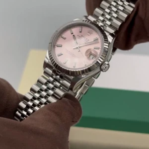 RLX Datejust m278274-0013/0014 Pink Dial 31mm Fluted Bezel Oyster Bracelet