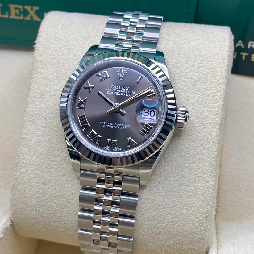 RLX Lady-Datejust 31mm 279174 Dark Grey Roman Dial Oyster Bracelet