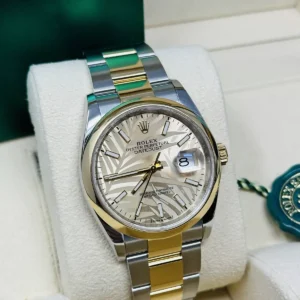 RLX Datejust 36mm 126203 Golden Dial Domed Bezel Oyster Bracelet