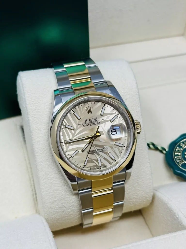 RLX Datejust 36mm 126203 Golden Dial Domed Bezel Oyster Bracelet