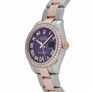 RLX Datejust m278381-0015/0016 Aubergine Roman Dial 31mm Oyster Bracelet