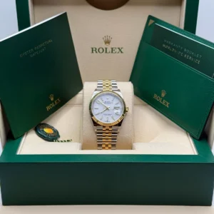 RLX Datejust 36mm 126233 White Index Dial Two-Tone Jubilee Bracelet Watch