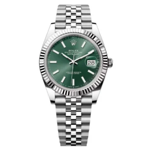 RLX Datejust 41mm Mint Green Dial Jubilee Bracelet Watch - 126334