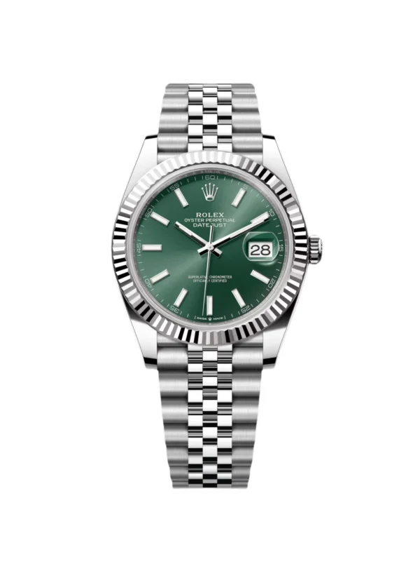 RLX Datejust 41mm Mint Green Dial Jubilee Bracelet Watch - 126334