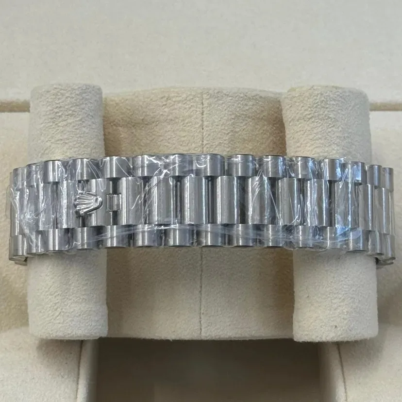 RLX Day-Date "President" 40mm Platinum Meteorite Diamond Baguette Dial - 228236