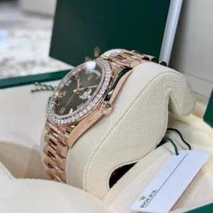RLX Day-Date 40mm Slate Ombré Dial and Diamond Bezel 228345rbr-0025