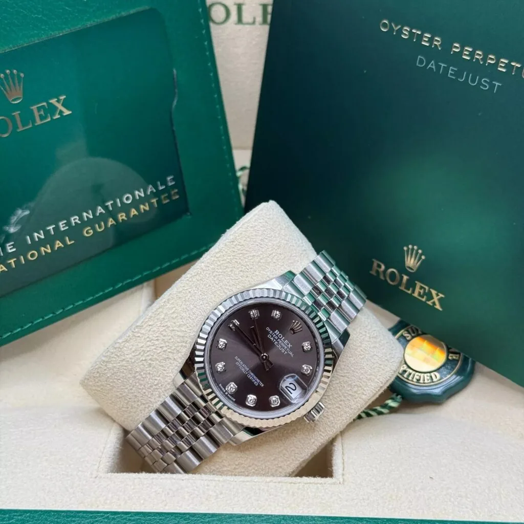 RLX Datejust m278274-0007/0008 Dark Grey 31mm Dial Oyster Watch