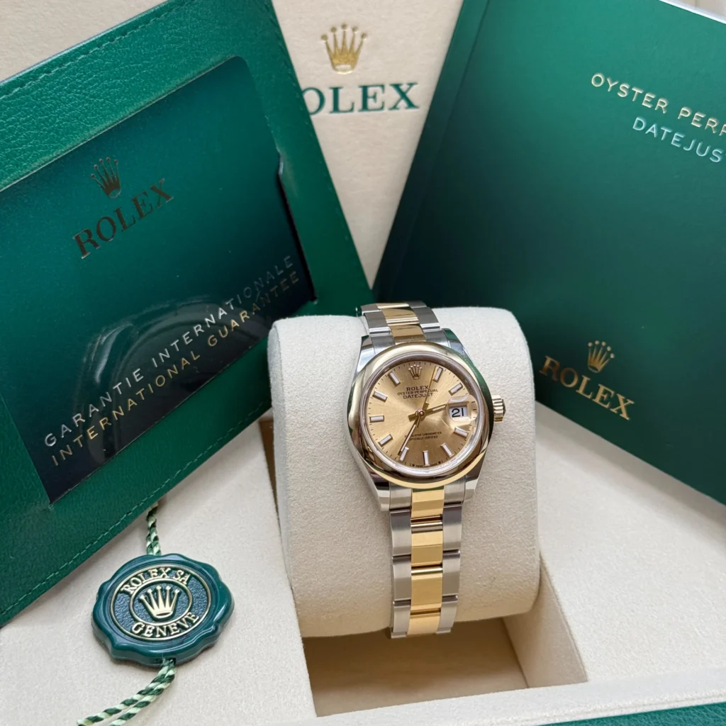 RLX Lady-Datejust 31mm 279163 Champagne Dial Oyster Bracelet
