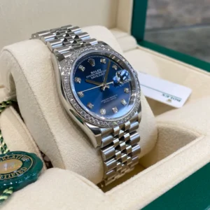 RLX Datejust 36mm 126284 Bright Blue Dial Jubilee Bracelet