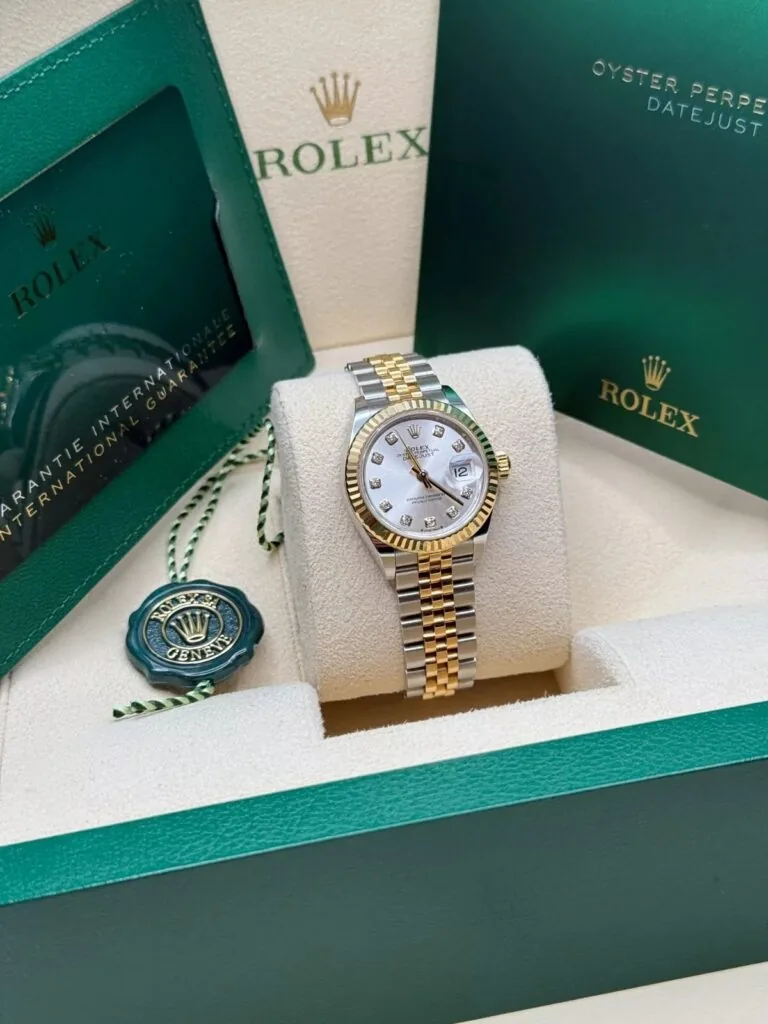 RLX Lady-Datejust 31mm 279173 Silver Diamond Dial Oyster Bracelet