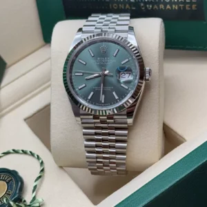 RLX Datejust 41mm Mint Green Dial Jubilee Bracelet Watch - 126334