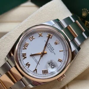 RLX Datejust 36mm 126201 White Dial Oyster Bracelet Watch