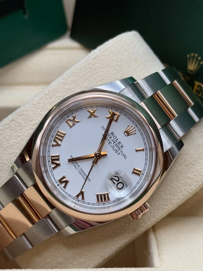 RLX Datejust 36mm 126201 White Dial Oyster Bracelet Watch