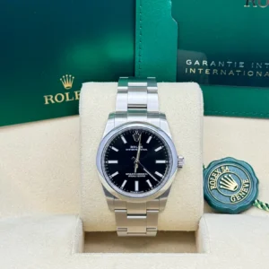 RLX Oyster Perpetual 34mm 124200 Black Dial Oyster Stainless Steel Bracelet Watch