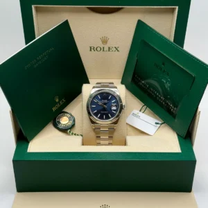RLX Datejust 41mm 126334 Blue Index Oyster Stainless Steel Men’s Watch