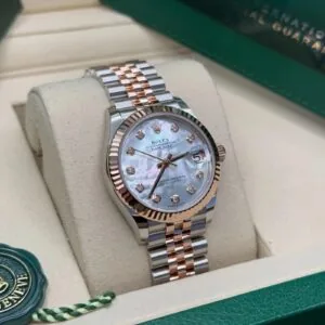 RLX Lady-Datejust 31mm 279171 White Mother Of Pearl Diamond Oyster Stainless Steel and Rose Gold