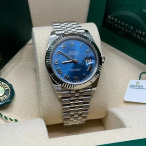 RLX Datejust 41mm 126334 Blue Roman Oyster Stainless Steel Men’s Watch