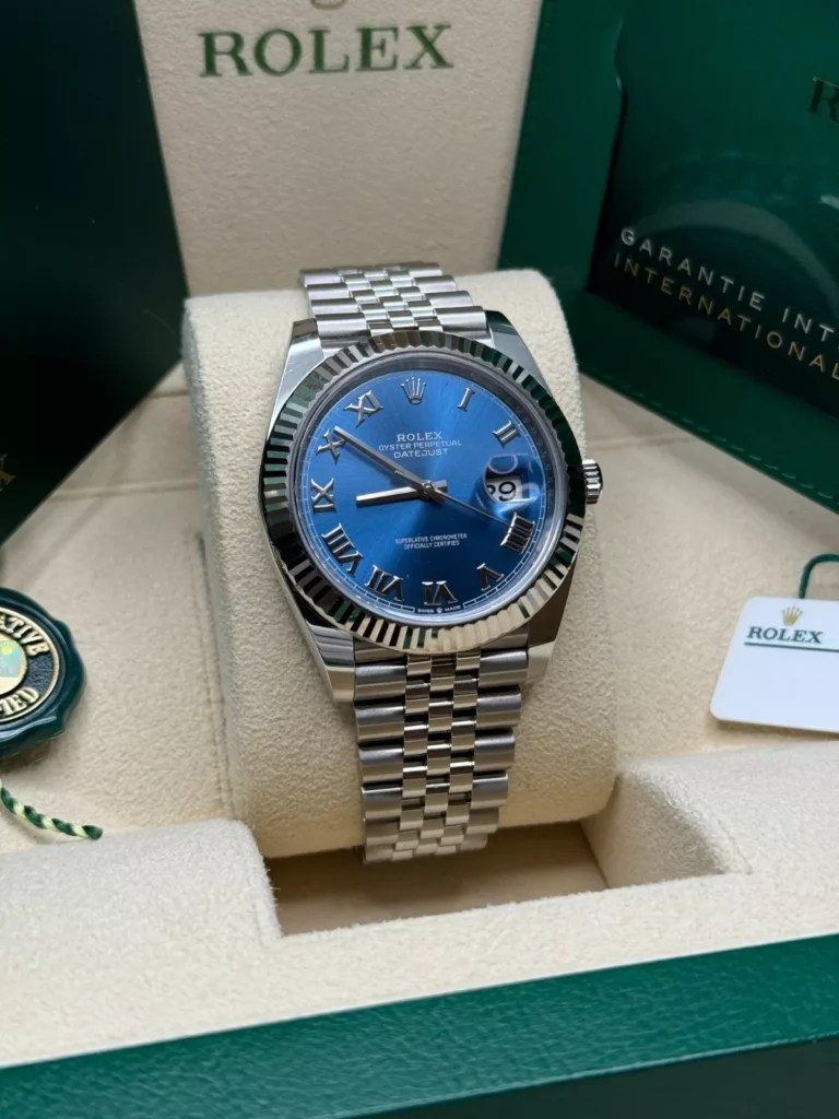 RLX Datejust 41mm 126334 Blue Roman Oyster Stainless Steel Men’s Watch