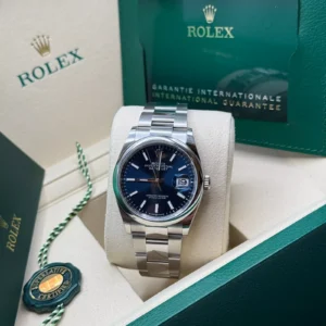 RLX Datejust 36mm 126200 Stainless Steel Blue Dial Oyster Watch
