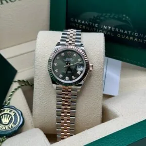 RLX Lady-Datejust 31mm 279171 Green Diamond Oyster Stainless Steel and Rose Gold