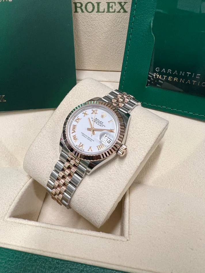RLX Lady-Datejust 31mm 279171 White Roman Oyster Stainless Steel and Rose Gold