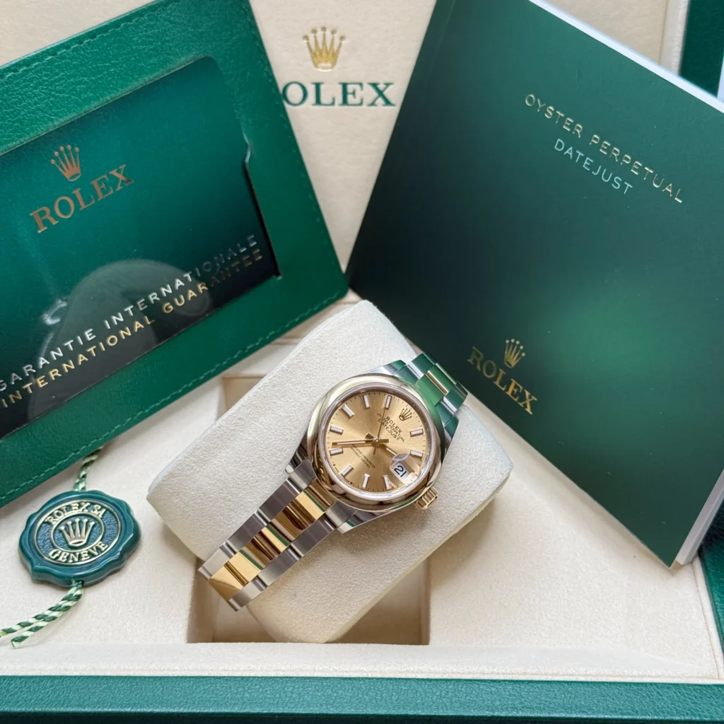 RLX Lady-Datejust 31mm 279163 Champagne Dial Oyster Bracelet