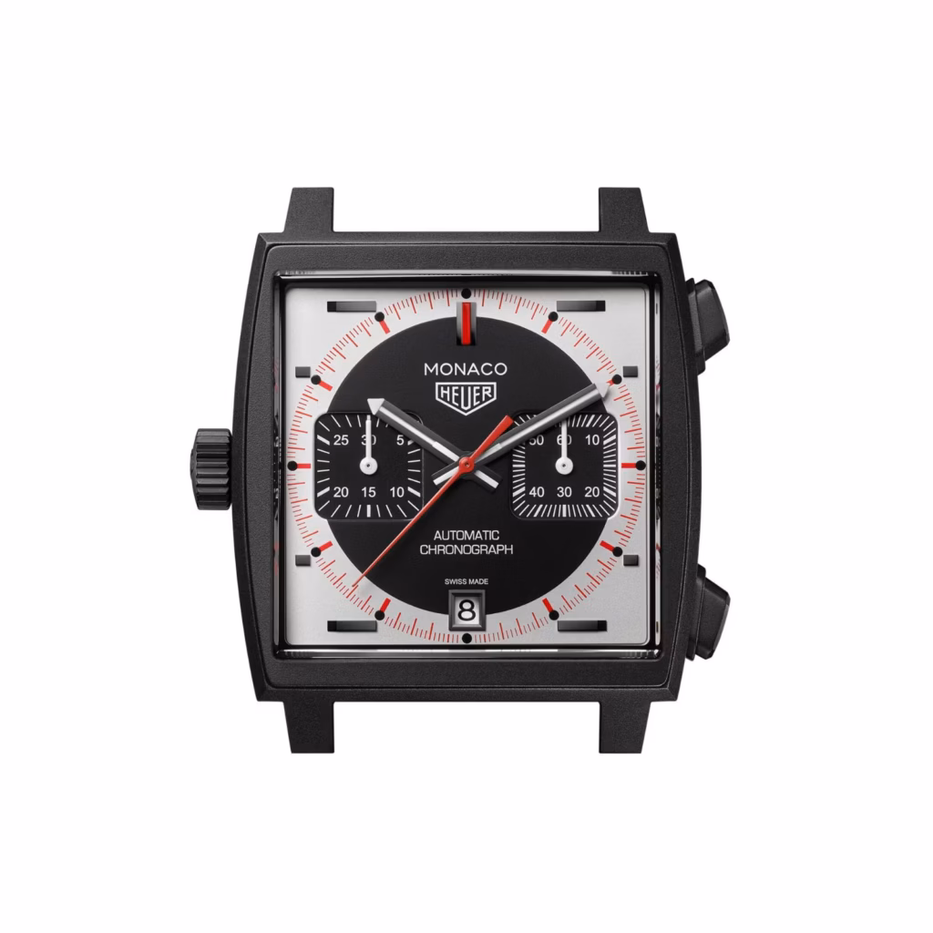 TAG Heuer Monaco Chronograph Stopwatch 39mm Limited Edition Mens Watch Black CAW218F.FC6356