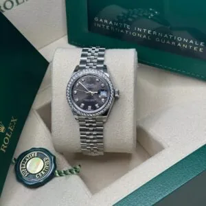 RLX Lady-Datejust 31mm 279384RBR Dark Gray set with Diamonds