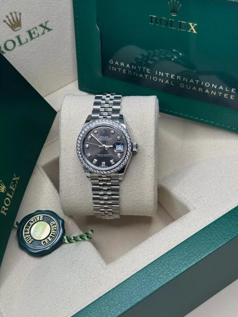 RLX Lady-Datejust 31mm 279384RBR Dark Gray set with Diamonds