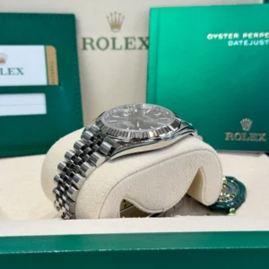 RLX Datejust 41mm 126334 Dark Rhodium Index Jubilee Stainless Steel