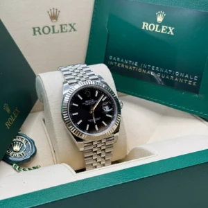 RLX Datejust Black Index Jubilee 41mm Stainless Steel - 126334