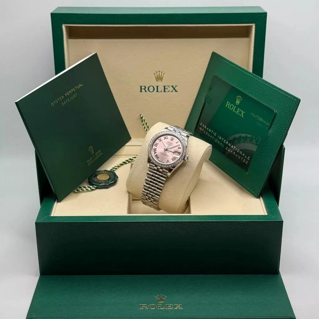 RLX Datejust m278384RBR-0027/0028 Pink 31mm Dial Oyster Watch