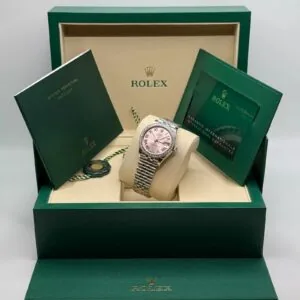 RLX Datejust m278384RBR-0027/0028 Pink 31mm Dial Oyster Watch
