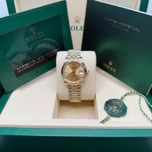 RLX Datejust m278273-0013/0014 31mm Champagne Dial Stainless Steel and Yellow Gold Oyster Watch